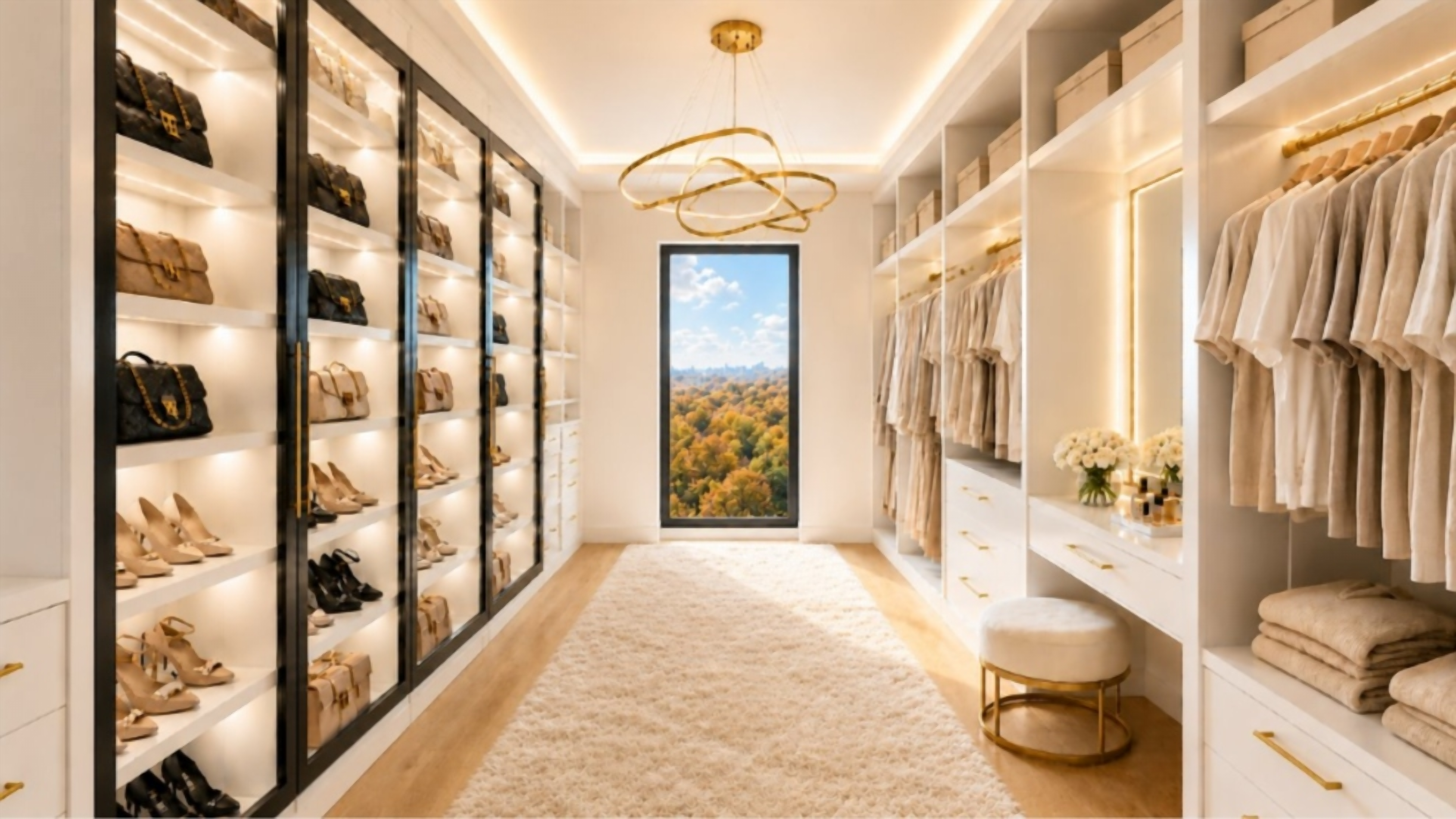 Custom primary closet