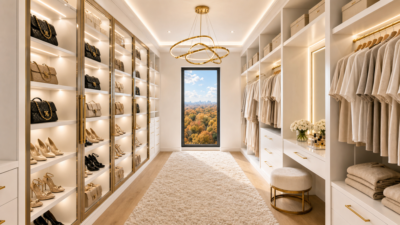 Custom primary closet