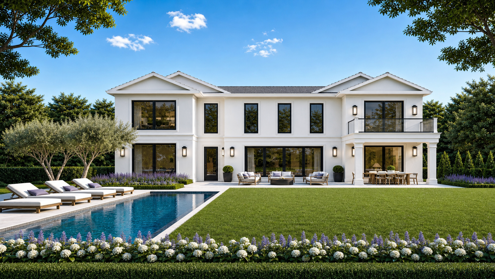 Resort-style pool and outdoor living